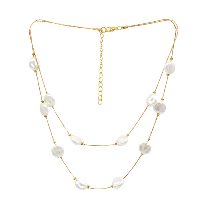 Beady Layered Pearl Necklace - Joker & Witch