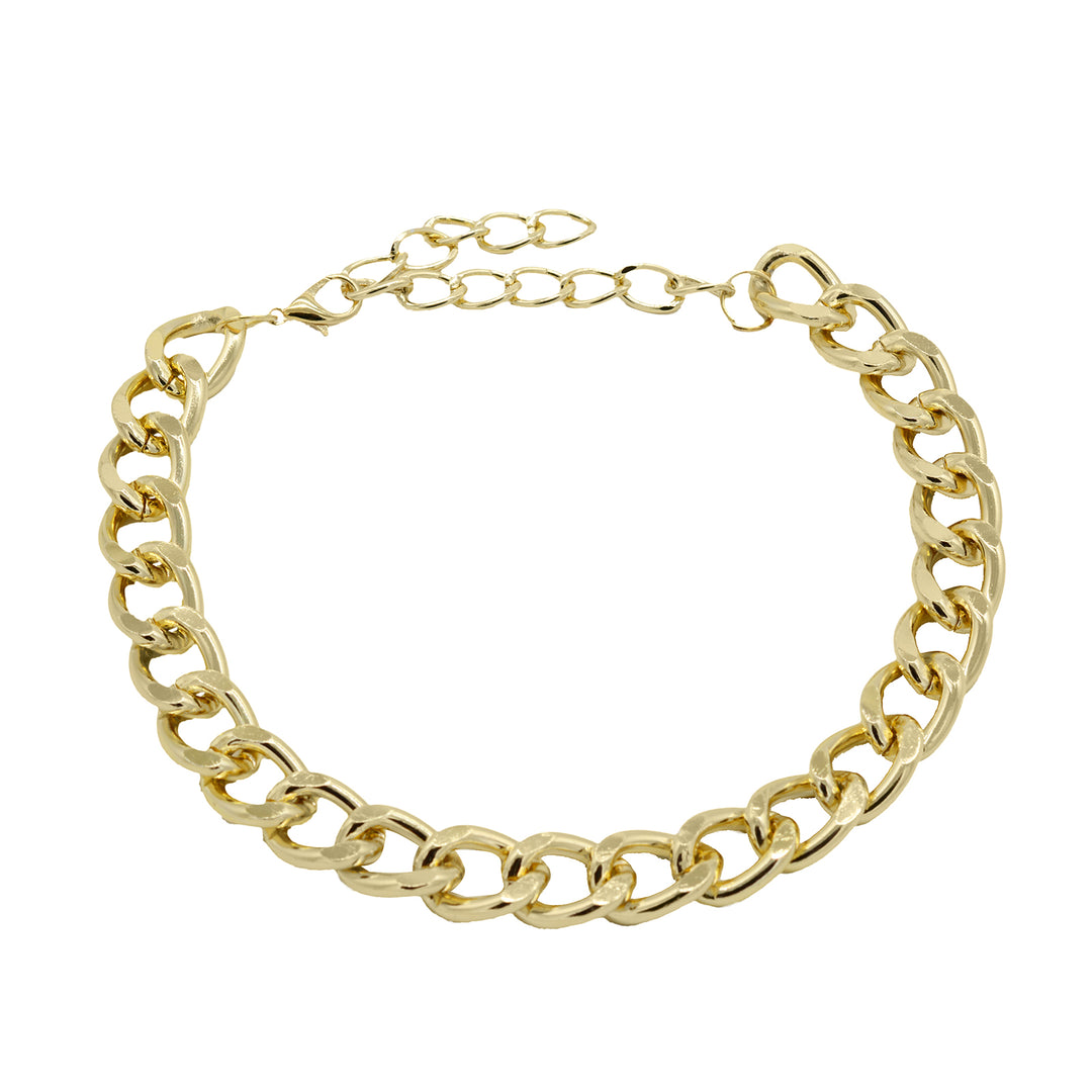 Stella Curb Chain Gold Necklace