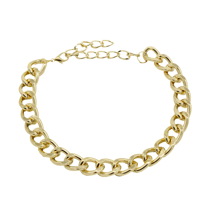 Stella Curb Chain Gold Necklace
