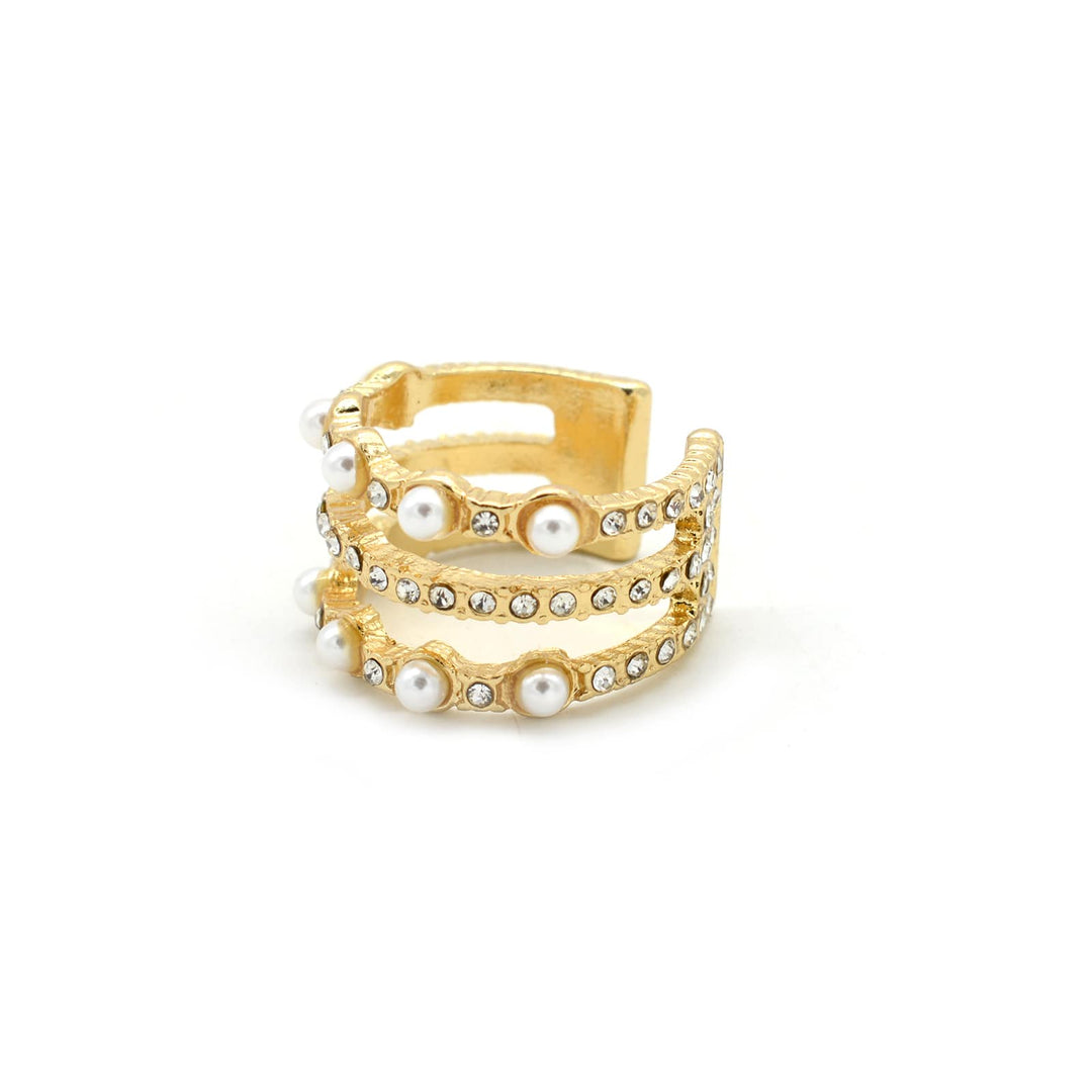 Pearlaceous Gold Ring - Joker & Witch