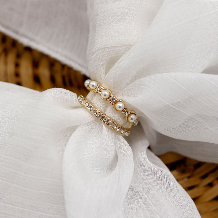 Pearlesque Gold Ring - Joker & Witch