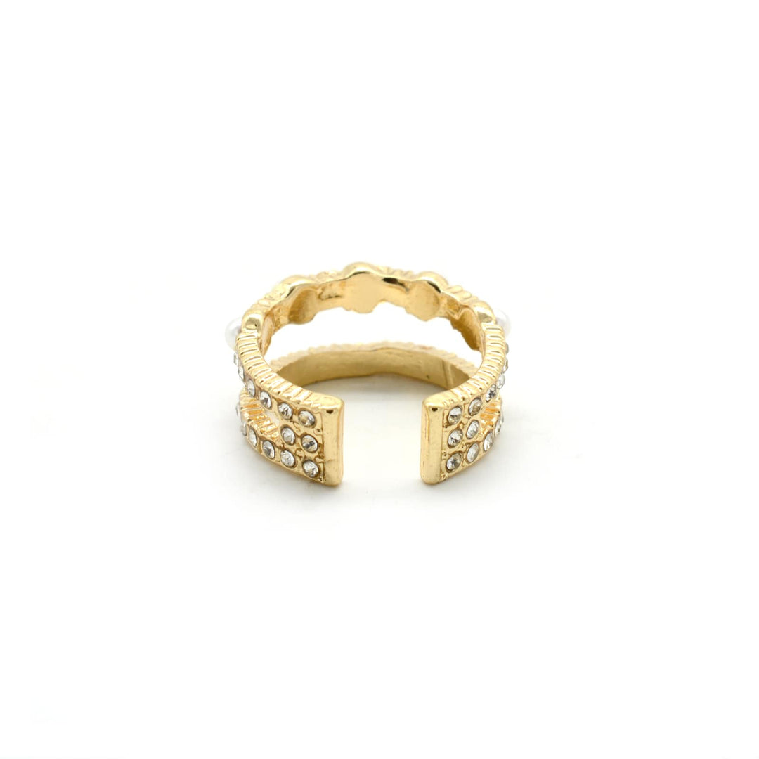 Pearlesque Gold Ring - Joker & Witch