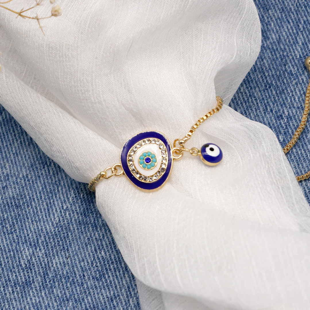 Julia Evil Eye Gold Bracelet