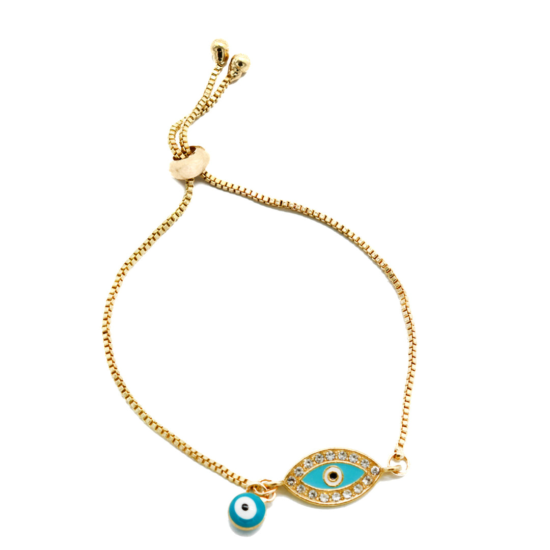 Ivy Evil Eye Gold Bracelet