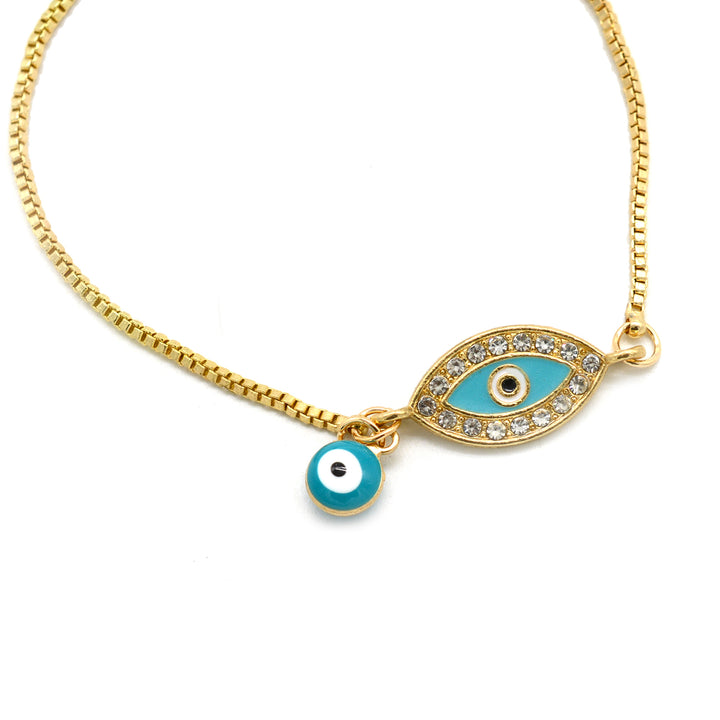 Ivy Evil Eye Gold Bracelet