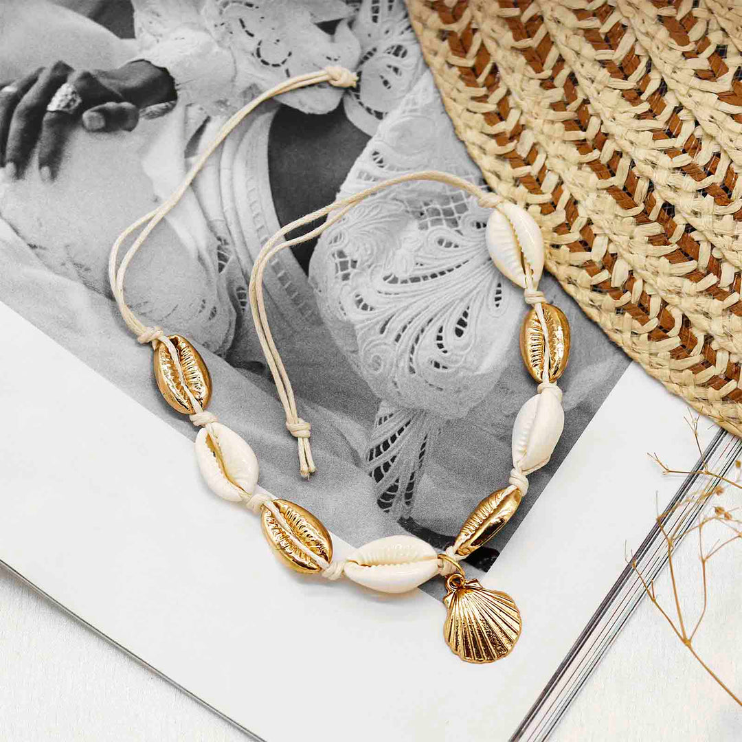 Erica Mixed Shell Bracelet/Anklet - Joker & Witch