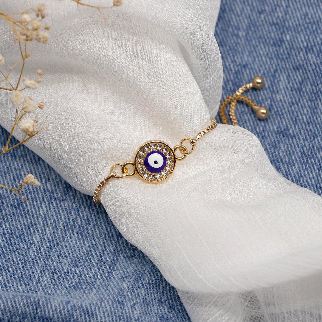 Ojo Evil Eye Gold Bracelet
