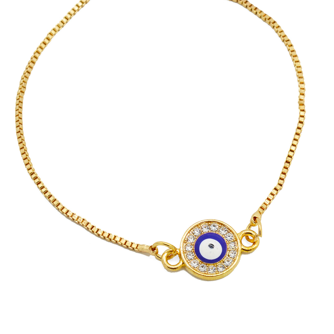 Ojo Evil Eye Gold Bracelet