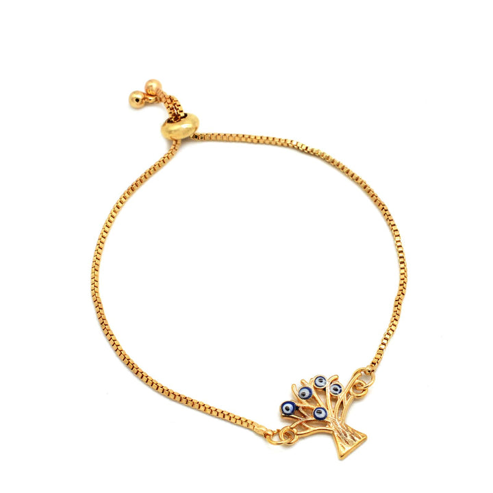 Esa Evil Eye Gold Bracelet - Joker & Witch