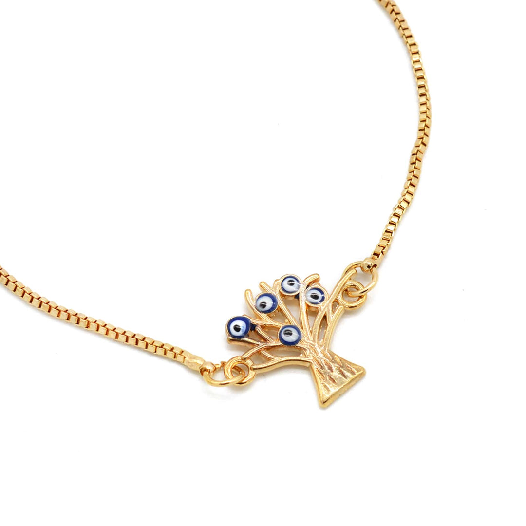 Esa Evil Eye Gold Bracelet - Joker & Witch