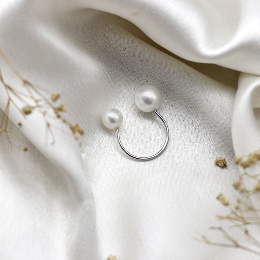 Basra Pearl Silver Ring
