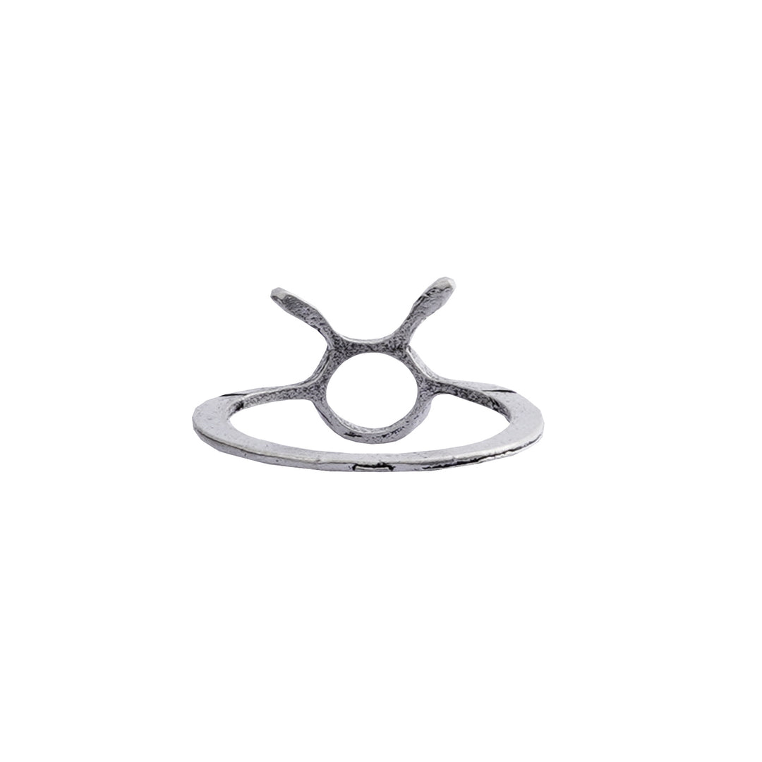 Taurus Zodiac Silver Ring