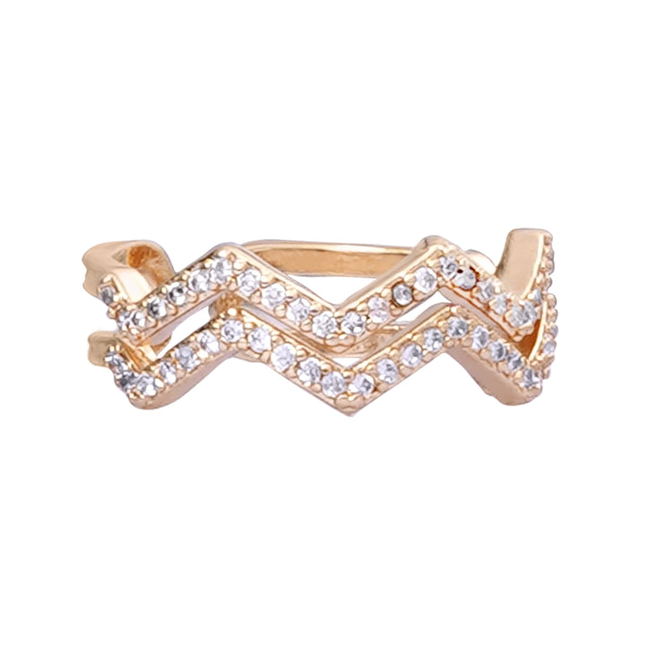 Chevron Dainty Gold Ring