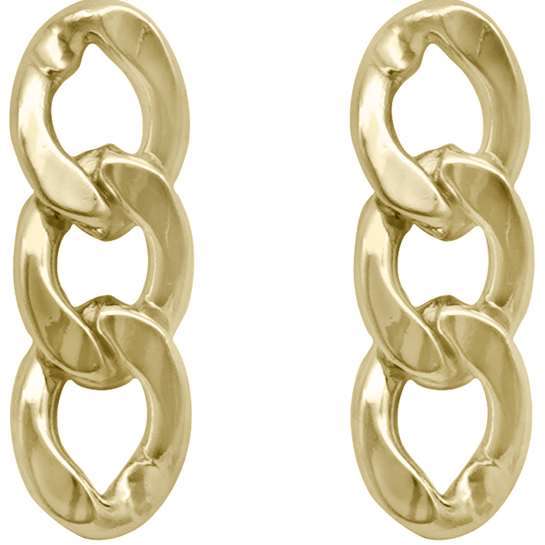 Gold Chunky Chain Link Earrings