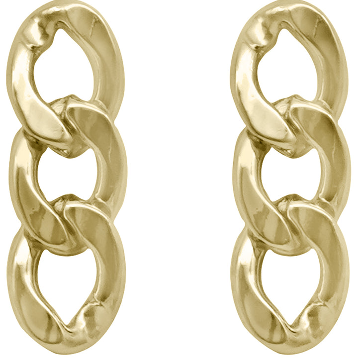 Gold Chunky Chain Link Earrings