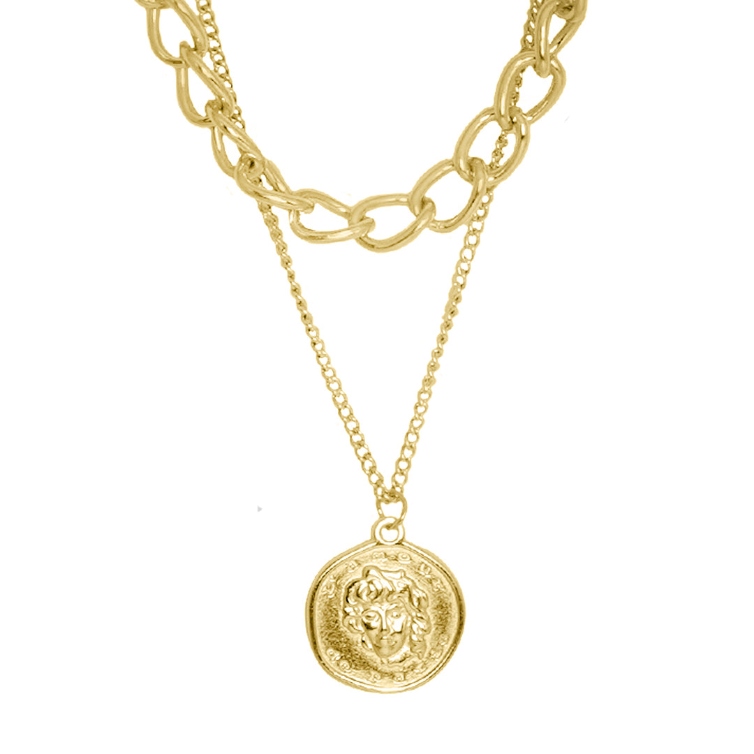 Nodo Chain Link Gold Layered Necklace