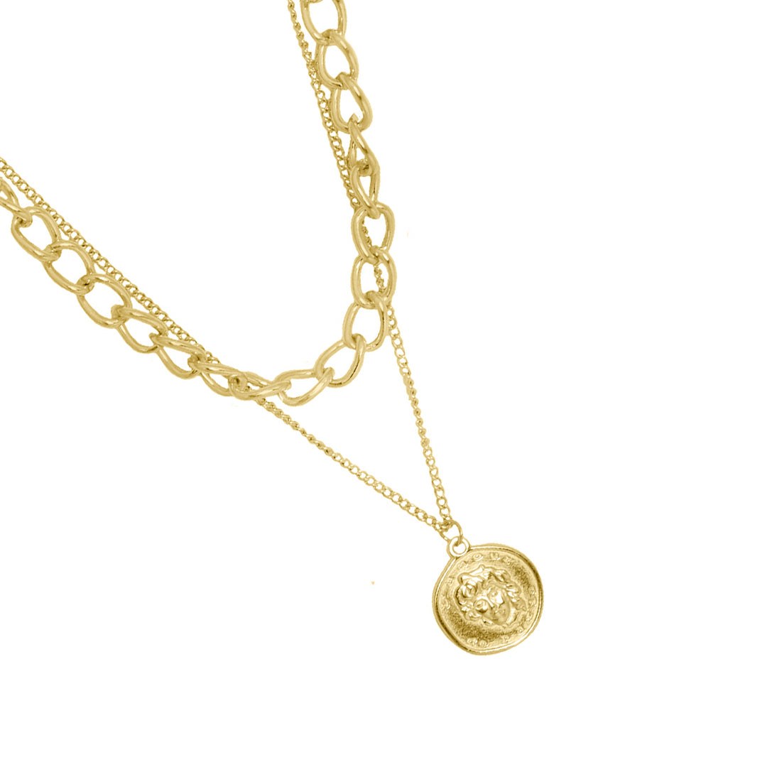 Nodo Chain Link Gold Layered Necklace