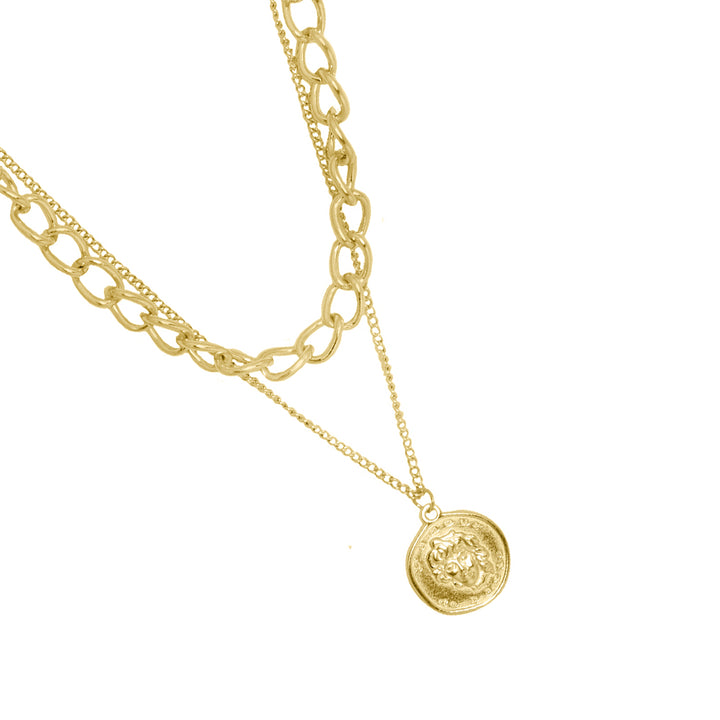 Nodo Chain Link Gold Layered Necklace