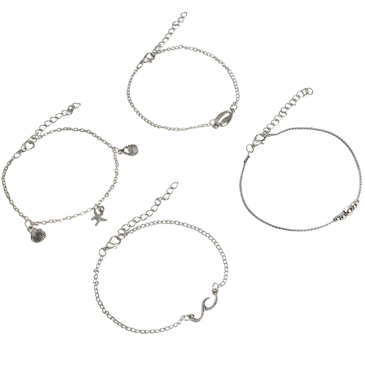 Take me to the beach Silver Anklet