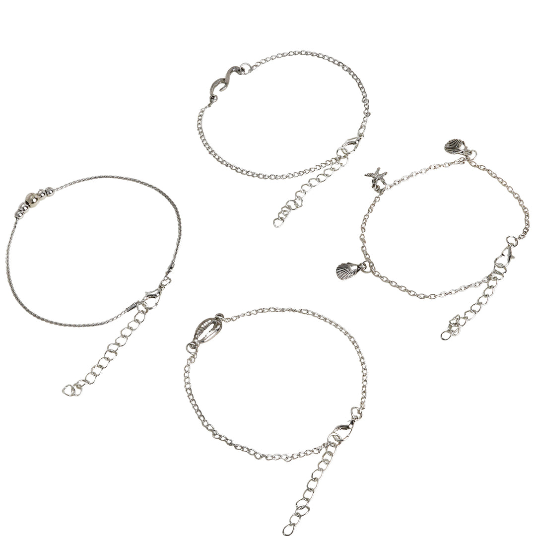 Take me to the beach Silver Anklet