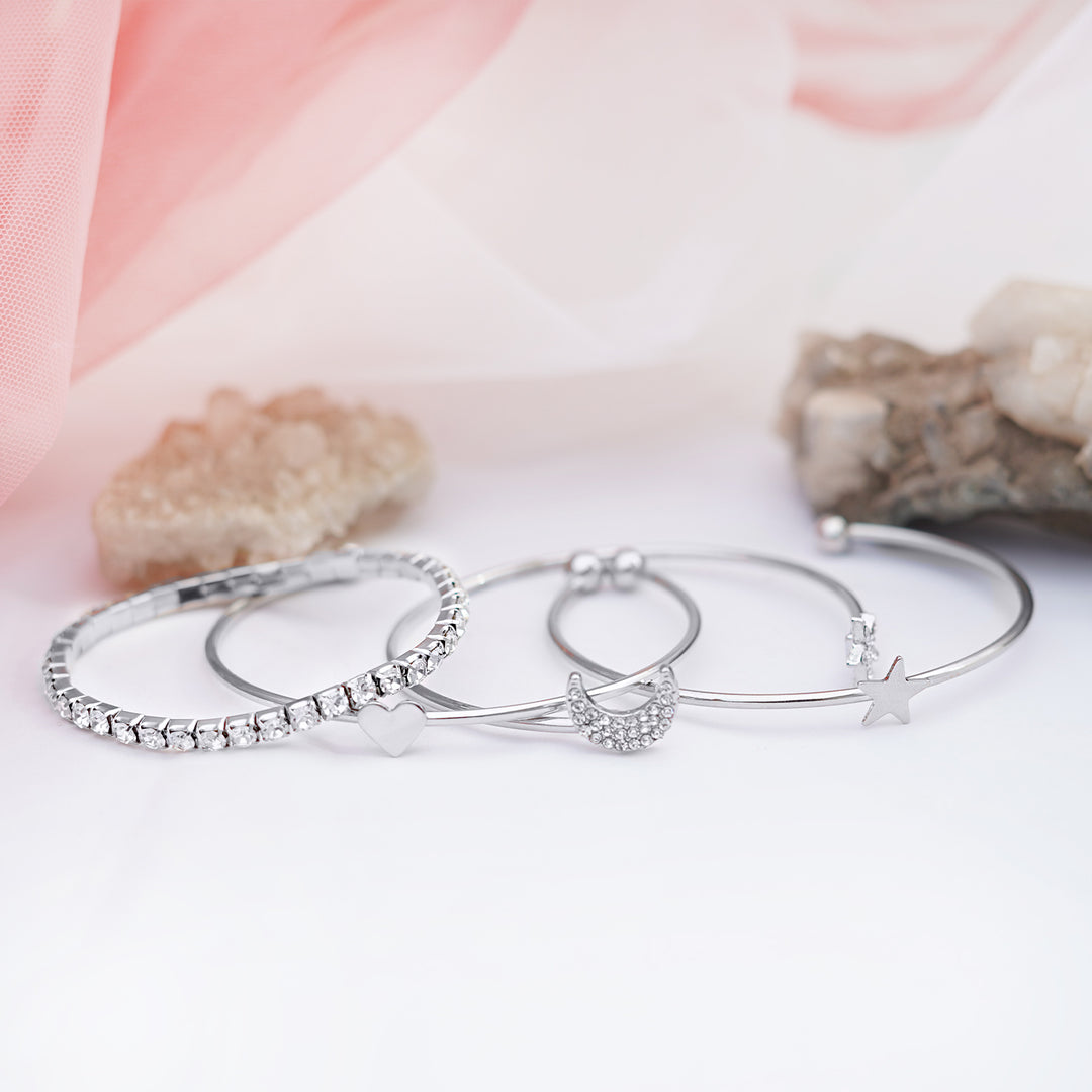 Magic Trick set of 4 gold Bracelets