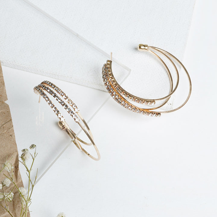 Saturday Night Gold Hoops