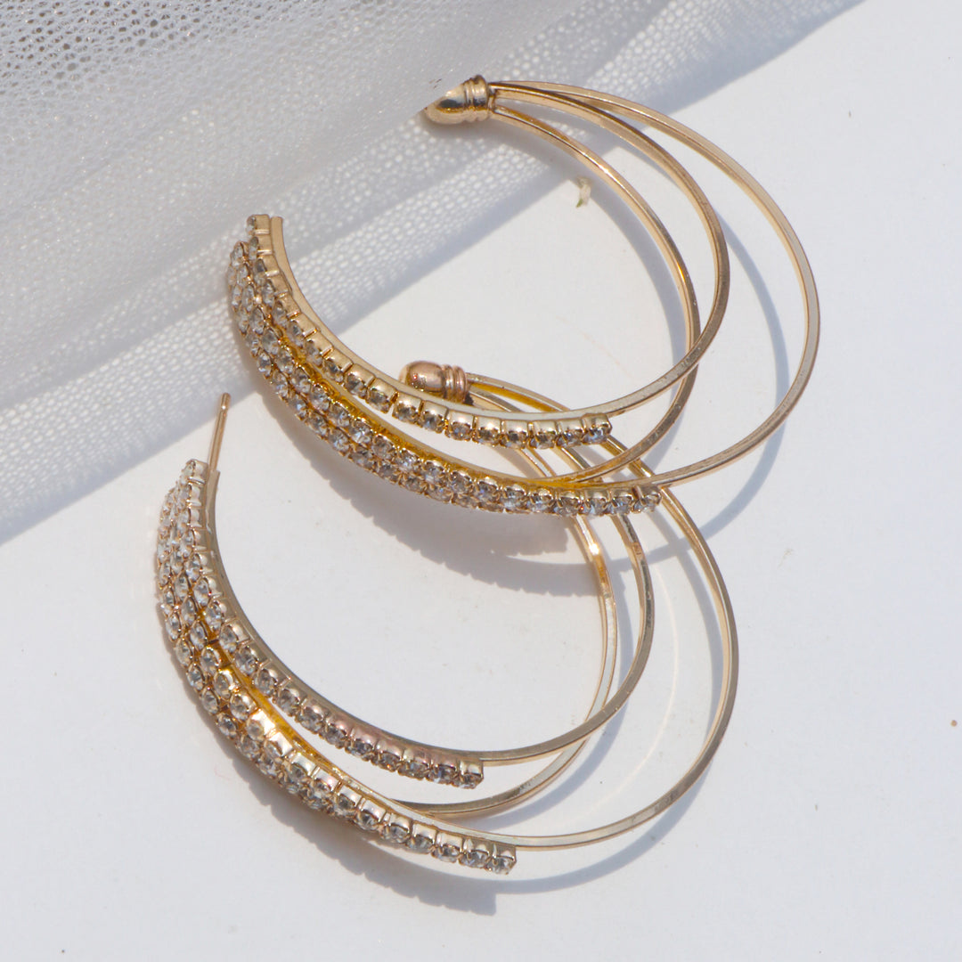 Saturday Night Gold Hoops