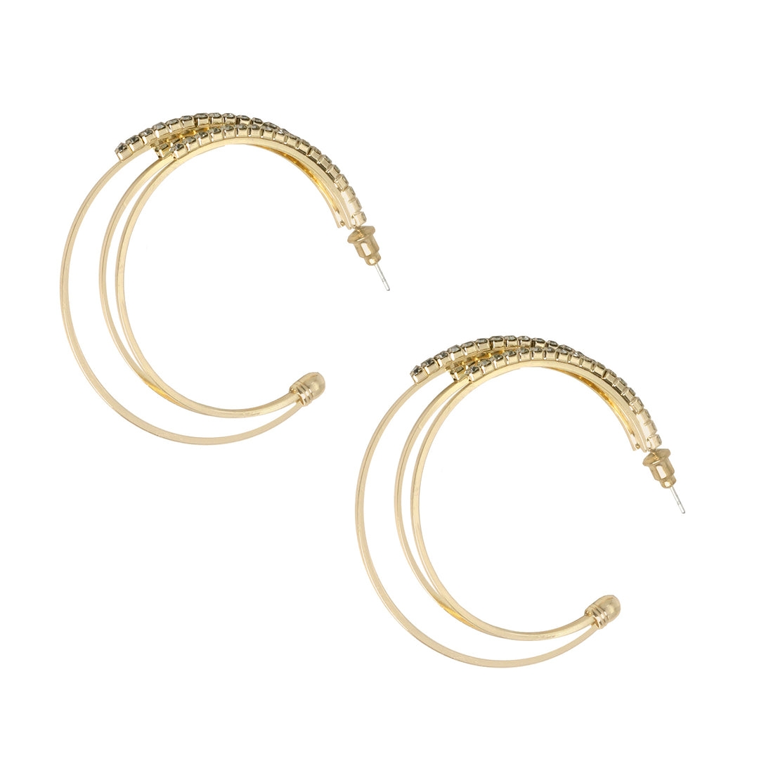Saturday Night Gold Hoops