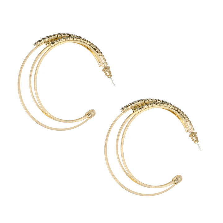 Saturday Night Gold Hoops