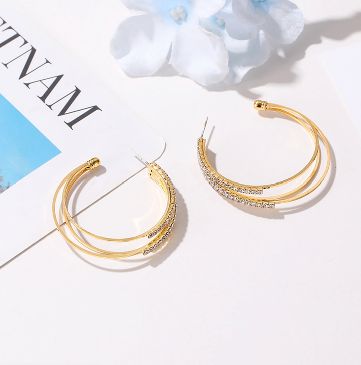 Saturday Night Gold Hoops