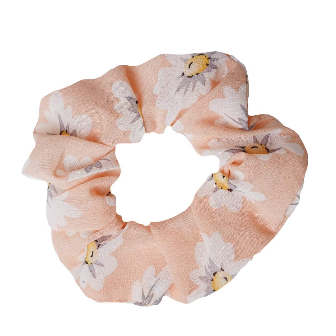Sunshine Chiffon Beige Scrunchie