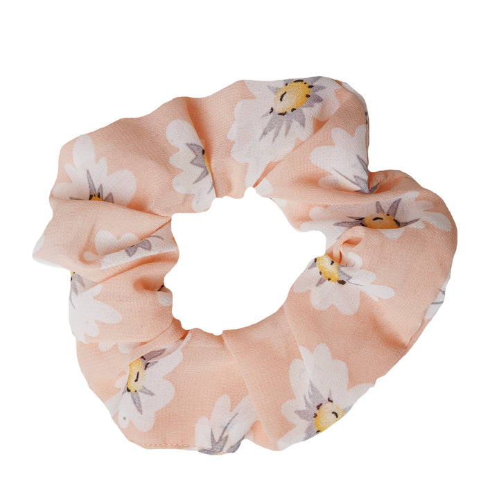 Sunshine Chiffon Beige Scrunchie