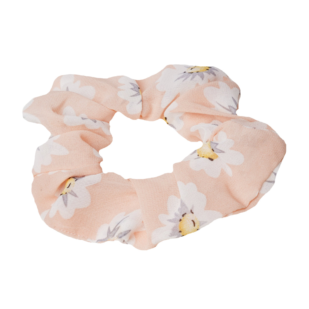 Sunshine Chiffon Beige Scrunchie