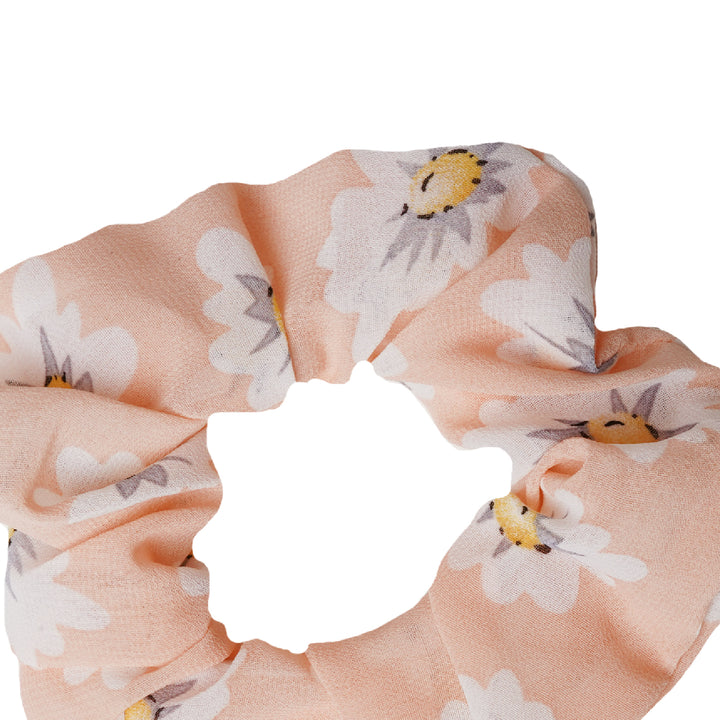 Sunshine Chiffon Beige Scrunchie