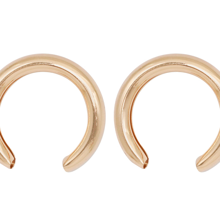 Half Moon Gold Earrings