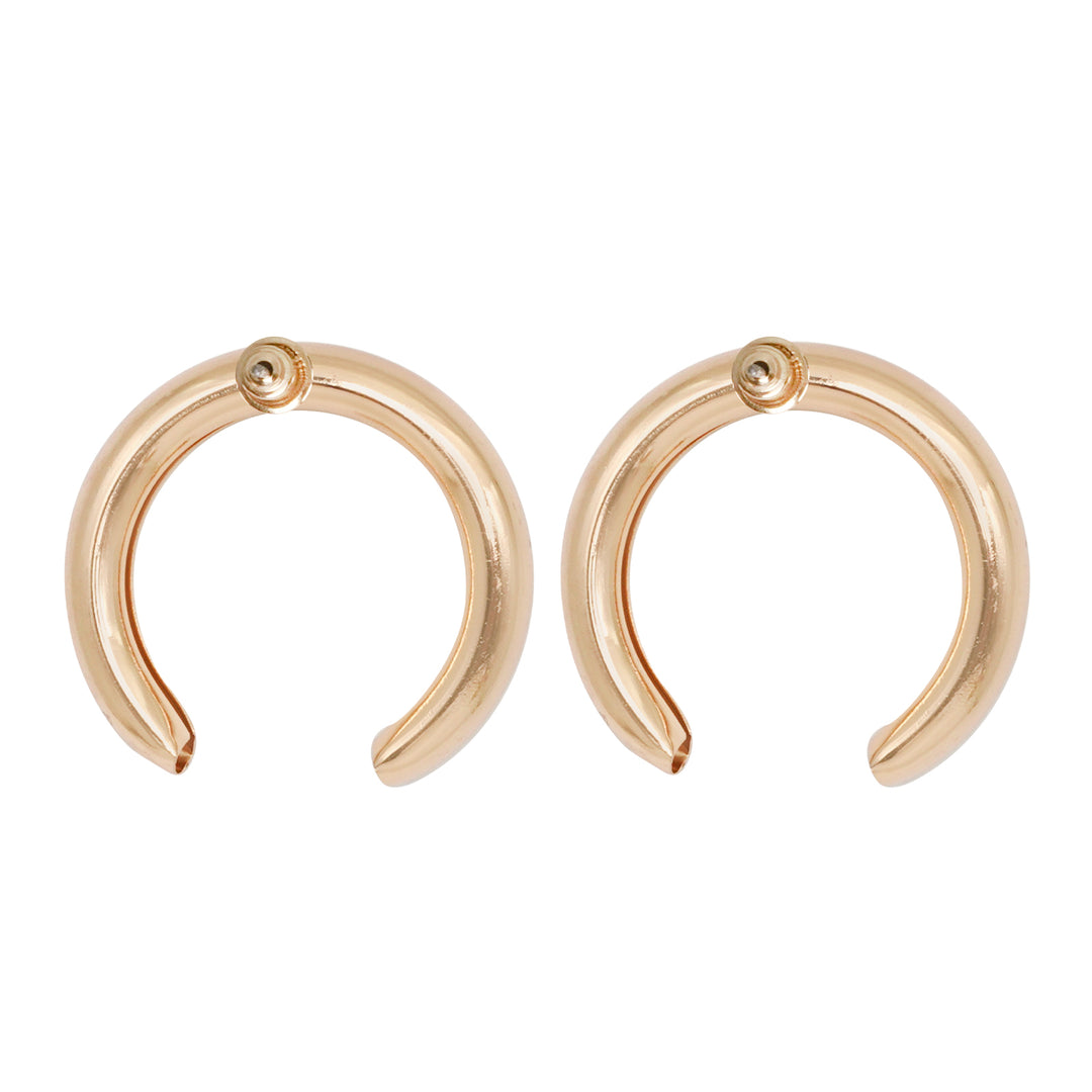 Half Moon Gold Earrings
