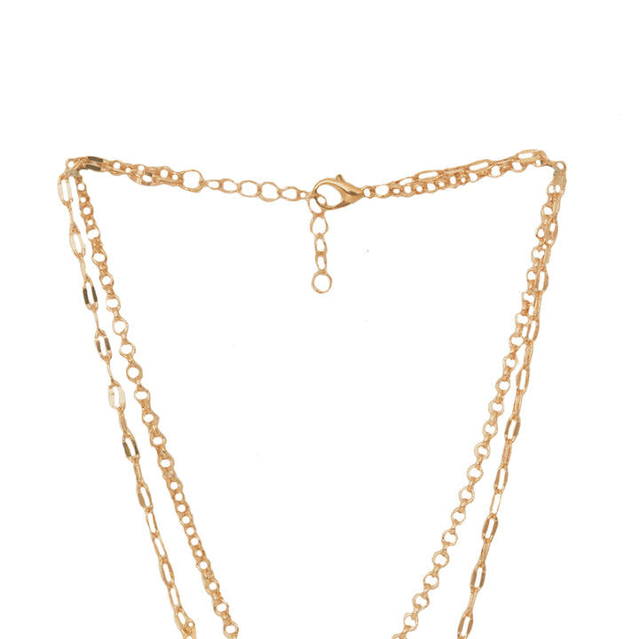 Pearl Drop Dainty Gold Layered Necklace