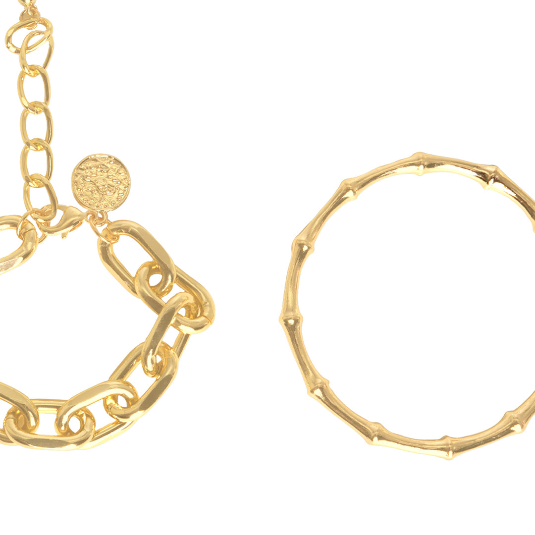 Nadia Gold Set of 2 Bracelets