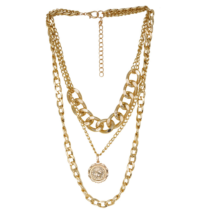 Donna Chain Link Gold Layered Necklace