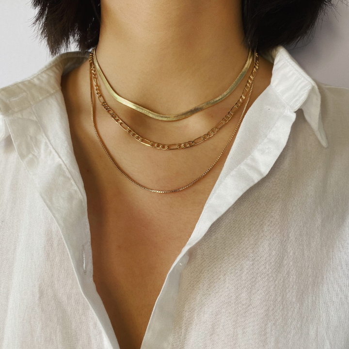 Sleek Gold Layered Necklace