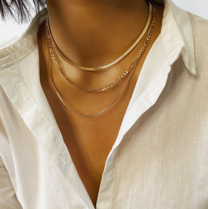 Sleek Gold Layered Necklace