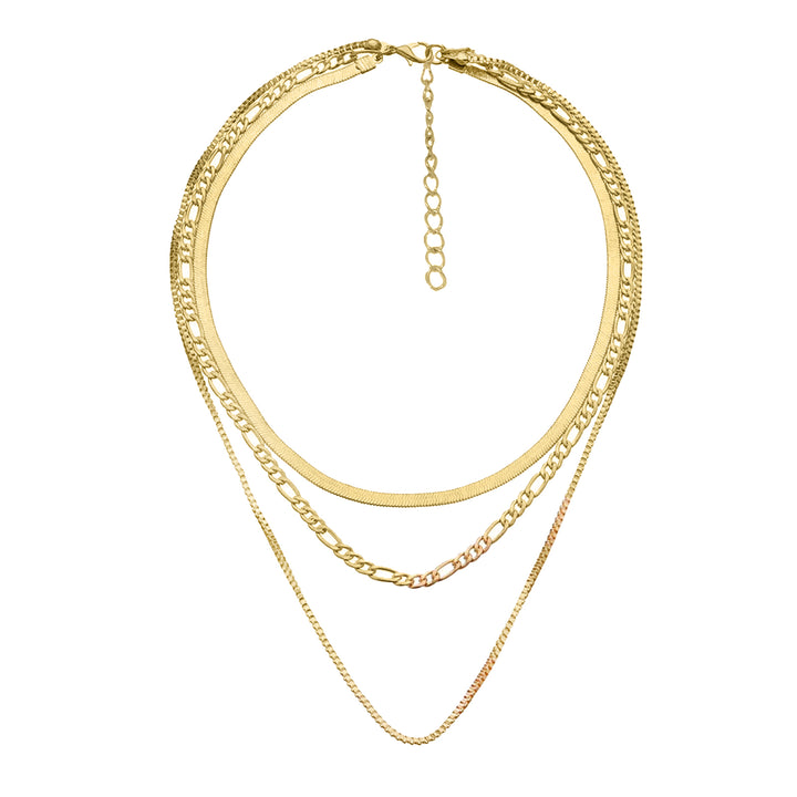 Sleek Gold Layered Necklace