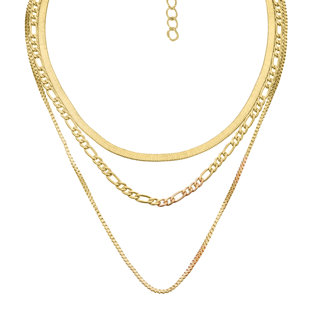 Sleek Gold Layered Necklace
