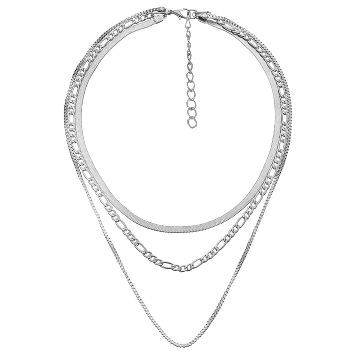 Silver Mix Chain Necklace PRY シュウト Antique Silver Chain Necklace – PRY