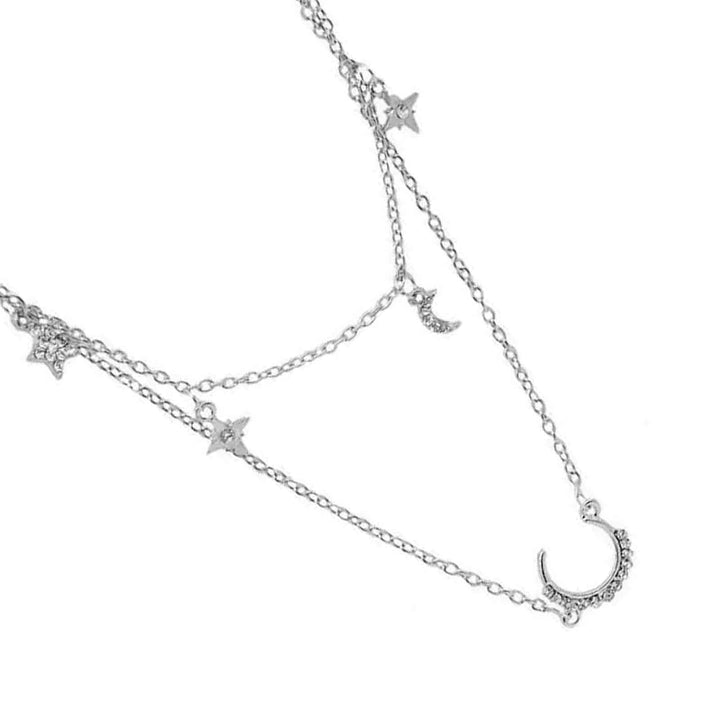 In The Stars Silver Layered Necklace