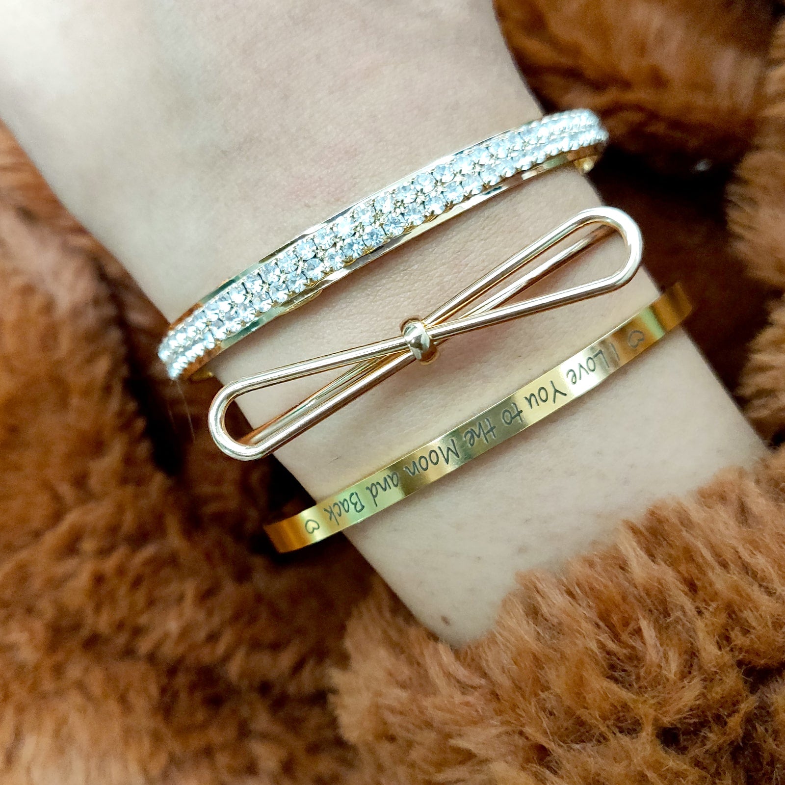 Buy Jewels Galaxy Set Of 3 Gold Plated Bracelets - Bracelet for Women  10521712 | Myntra