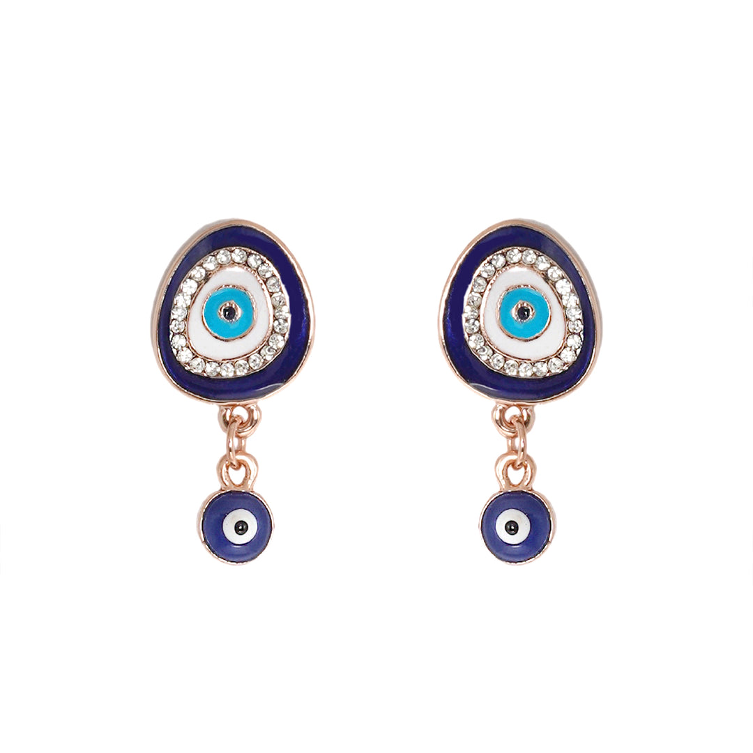 Felix Blue Evil Eye Earrings
