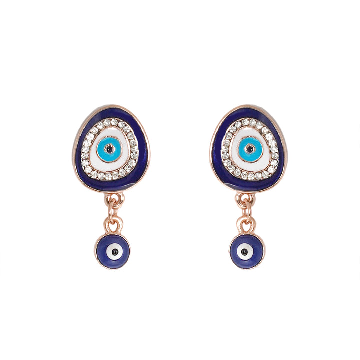 Felix Blue Evil Eye Earrings