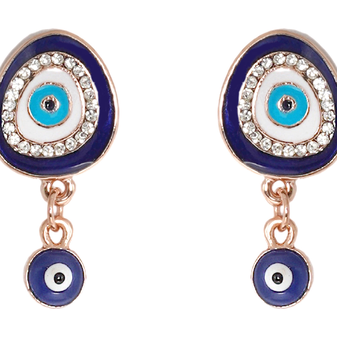 Felix Blue Evil Eye Earrings