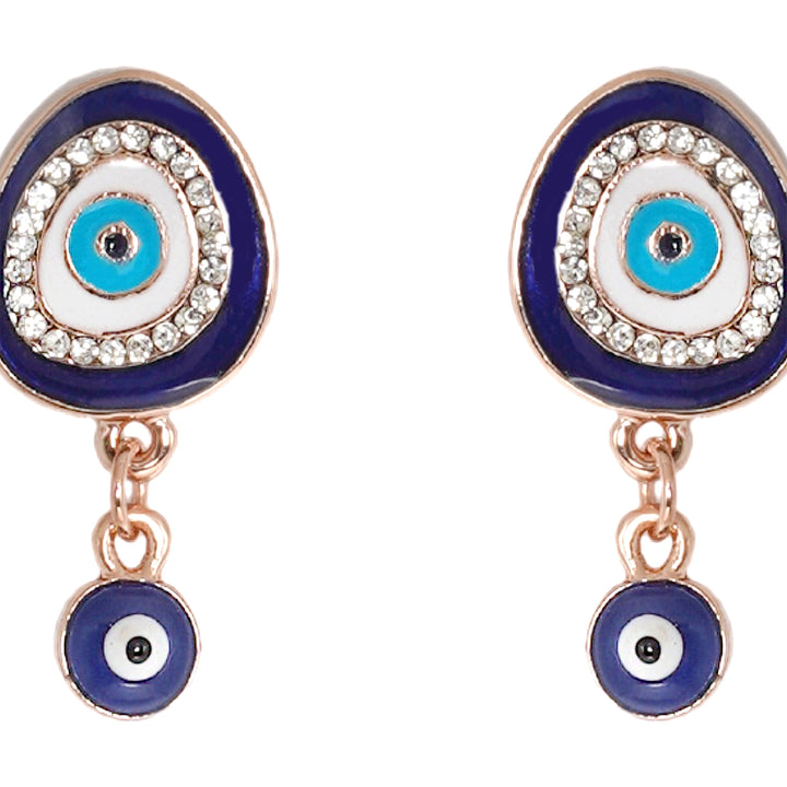 Felix Blue Evil Eye Earrings